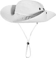 [BAOPLAYKIDS] Adjustable Oversize XXL Bucket Sun Hats for Men Waterproof Quick Dry Wide Brim Summer Boonie Cap for Fishing Hiking Safari