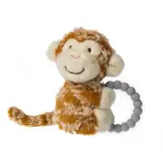 Taggies Afrique Monkey Soft Toy Teether Rattle – 5” Long
