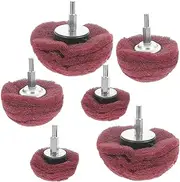 iplusmile Sponge Buffing Wheel 3pcs Car Wheel Hub Drill Buffing Sponge Pads Mini Scouring Pad Drill Brush Attachment for Drilling Buffing Waxing Detailing Red