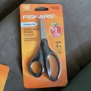 1 Fiskars Pointed Tip Safety Edge 5" Kids Scissors (pick your color)