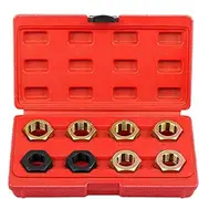Thread Repair Kit,Metric Restorer Kit Thread Chaser Set - Hex Tap Die Repair Tool Rethreading Tapping Accessories for Bolts