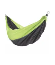 Backpacking Hammock Uline Black & Green Camping Single Parachute w/ Straps(NEW)