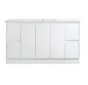 Sunny Group Sammy Series 1500 Freestanding Vanity White Ceramic Top SK7-1500W-SD