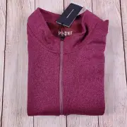 New $128 Rhone Sweater Mens Large Mockneck Commuter Quarter Zip Pullover