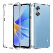 For Oppo A17 Case Shockproof Tough Air Cushion Gel Clear Transparent Heavy Duty Case Cover