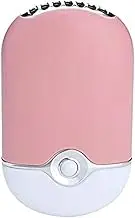 ThreeH Handheld Mini USB Fan Built-in Lithium Battery Air Conditioner Travel Rechargeable Fan Air Purifier Humidifier F015,Lightpink