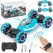 4WD Stunt Car RC Toy, Remote Control Car for Boys & Adults, All Terrain Monster Trucks for Ages 4-12 with Lights & Music