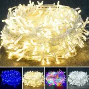 Waterproof String Fairy Lights 10-100M LED Xmas Solar Battery AU Plug in Outdoor