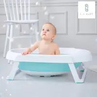 在飛比找Yahoo!奇摩拍賣優惠-☘ 板橋統一婦幼百貨 ☘ L.A.Baby 溫感折疊式浴盆 