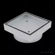 Bermuda Standard Tile Insert Square Floor Wastes 100mm Chrome