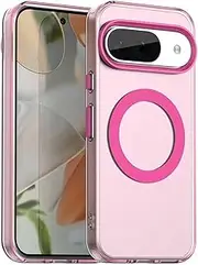 for Google Pixel 8 Case,Shockproof Magnetic Protective Case for Google Pixel 8 Phone Case,Thin and Slim Anti-Fingerprint Anti-Drop Case Compatible with Google Pixel 8 Red