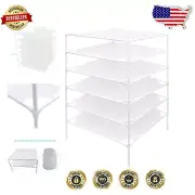 Elegant 6-Layer Foldable Mesh Sweater Drying Rack - Space-Saving Design