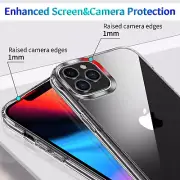 iPhone 13 Pro Max Crystal Clear Hybrid Protective Case with Anti-Yellowing