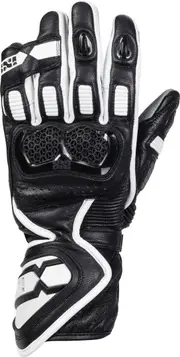 IXS Sport LD RS-200 2.0 Ladies Motorcycle Gloves, black-white, Size XL for Men Black White