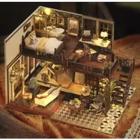 在飛比找蝦皮購物優惠-智趣屋 DIY小屋  木製微型房屋 時光印記 袖珍屋 模型屋