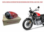Genuine Royal Enfield Interceptor 650 cc Ravishing Red Fuel Petrol Gas Tank