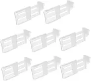 [TEHAUX] 8Pcs Refrigerator Dividers Transparent Separators for Fridge Side Door Storage Convenient Space Saving Organizers Easy to Install Compartments