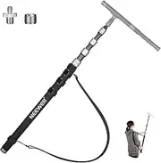 NEEWER Upgraded Microphone Boom Pole, 9.8ft/300cm Telescopic Carbon Fiber Mic Boom Arm with 5 Sections, 1/4” 3/8” 5/8” Screw Adapters, Cable Straps, Shoulder Strap & Storage Bag, MS-300C