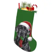 Merry Christmas Labrador lab Santa Dog Retriever 18 Inches Christmas Stocking...