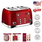 Compact 4 Slice Toaster with Removable Crumb Trays - Perfect for Any Kitchen