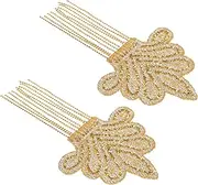 Angoily 2Pcs Rhinestone Tassel Iron Patches for DIY Clothing Accessories Fringe Trim for Hats Bags Coats and Shirts Easy to Use Versatile Decoration