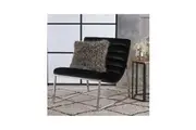 Glorie Black Velvet Sofa Chair