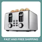 Anko Toastie Slice 4 Slice Toaster Stainless Steel Bread Toaster Brand New