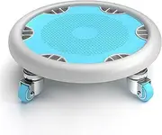 Multifunctional Abdominal Wheel Board for Core Workout 4 Castor Ab Strength Training Roller with Mat Ab Exercise Equipment for Home Gym(Gray Blue)
