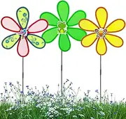 Wind Garden Spinners - Outdoor Wind Sculptures & Spinners | Windproof Windmill Decor with Garden Stake for Courtyard Balcony Lawn