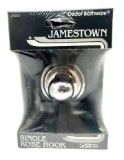 Jamestown Single Robe Hook Chrome Finish Decor by Franklin Brass D9001 BRAND NEW