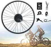Electric Bike Conversion kit 36V/48V 350W/500W Front Wheel Powerful Motor E-Bike Conversion Kit ， 20"/24"/26"/27.5"/28"/29"/700C E-Bike Hub Motor with KT- LCD8S Display(48V/350W,20in)