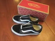 VANS OG Old Skool - Black/White/White VN000D3H63M Unisex Size 7 Mens/8.5 Womens
