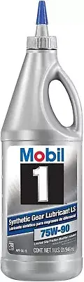 Mobil 1 LS 75W-90 GL-5 Gear Oil 1 Quart 0.946 Liter