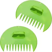 Large Hand-Held Rakes, Outdoor Ergonomic Gardening Rake Set, Sturdy Picks for Collecting Leaves, Grass, and Trash, Comfortable Grip for Easy Yard Clean-Up