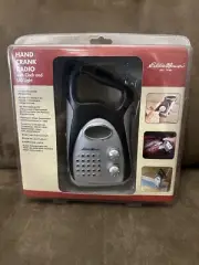 Eddie Bauer Hand Crank Radio With Clock And LED Light