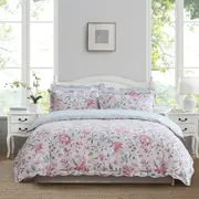 Laura Ashley Edita's Garden Quilt Cover Set Blush Pink