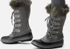 Sorel Womens Joan of Arctic Waterproof Boots - Quarry, Black & Gray - Size 5 US