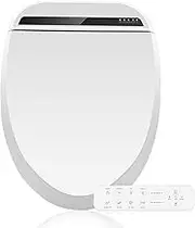 Bidet Toilet Seat, Electric Smart Heated Seat with Fully Automatic Adjustment, Self-Cleaning Nozzle, Adjustable Warm Water and Air Dryer, Night Lighting, Smart Power Saving, Wireless Control (AU PLUG)