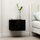 Bedside Cabinet With Drawer High Gloss End Table Nightstand Bedroom Furniture