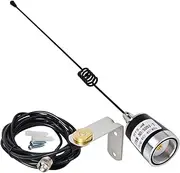 [HYS] Amateur UHF NMO 17.7inchs Whip Antenna, 3.5dBi 462MHz–467MHz, W/ 13ft RG58 Coax Cable Roof NMO Mount Antenna Surface with UHF MALE/PL259/L Bracket for Yaesu Kenwood Vertex Icom Mobile GMRS Radios