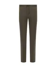 Draw rope to design casual pants IT50 Brown