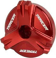 LCCDZ Compatible with Yamaha Tracer 700 GT 700GT FZ-07 MT-07 2014-2020 2019 2018 2017 CNC Aluminum Oil Filler Cover Engine Drain Plug with Logo (Color : Tracer Red)