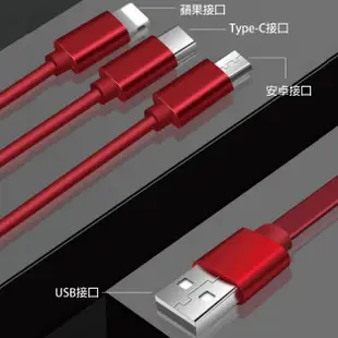 1出3伸縮型充電線 Micro USB/Type-c/lightning (9.6折)