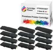 3 Sets BCMY Compatible Toner Cartridge for Fuji Xerox CT202033 CT202034 CT202035 CT202036 (11,000 Pages) for Fuji Xerox DocuPrint CM405df CP405d CM405 CP405