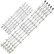 SCPCKZETZN 10PCS LED Backlight Strip Fit for Samsung UE40H6200 D4GE-400DCA-R2 R1 400DCB-R2 R1 BN96-30450A 30449A BN96-38890A 38889A 30417A