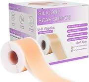 Silicone Scar Tape, 1.5M Silicone Scar Sheets Roll for Surgical Scars, Professional Reusable Soft Silicone Gel Scar Removal Strips For Surgery, C-Section, Tummy Tuck, Acne, Keloid