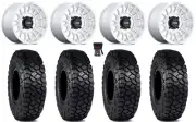KMC Impact 15" Wheels Machined 30" Intersect Tires Sportsman RZR Ranger