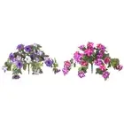 Artificial Morning Glory Flowers with Stem Protection Fake Plant for Arrangement