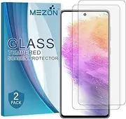 [MEZON] [2 Pack] Tempered Glass for Samsung Galaxy A73 5G - Crystal Clear Premium 9H HD Screen Protector - Case Friendly, Shock Absorption (Galaxy A73 5G, 9H)