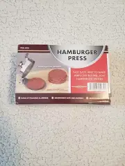 NIB Hamburger Press - Polished Aluminum Construction
